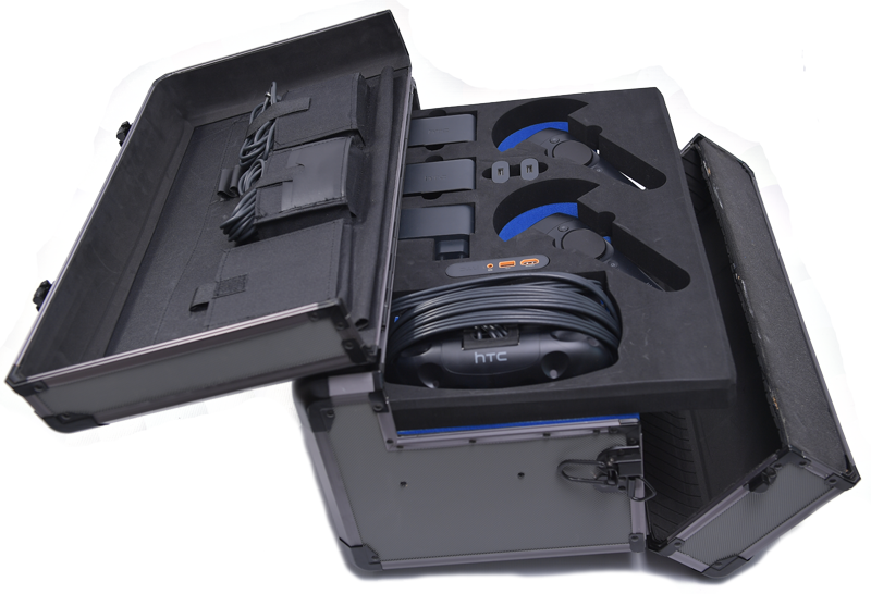HTC Vive+laptop transport case with trolley